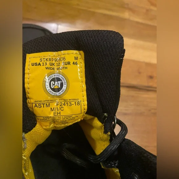 Caterpillar CAT Threshold Men’s 13 Wide Steel Toe Work Boot - Picture 7 of 13